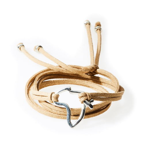 FIERCE Versatile faux suede Bracelet, Necklace & Choker Africa - Gold Shimmer - No Memo
