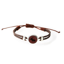 Load image into Gallery viewer, HUNK Braided leather Bracelet Oryx - Dark Brown - No Memo