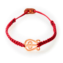Load image into Gallery viewer, ICON Macrame Bracelet Love - Red - No Memo