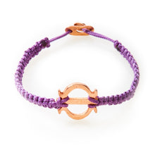 Load image into Gallery viewer, ICON Macrame Bracelet Tenacity - Purple - No Memo