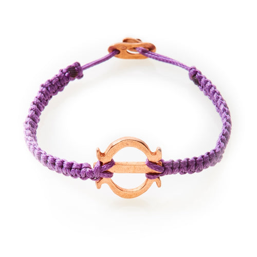 ICON Macrame Bracelet Tenacity - Purple - No Memo