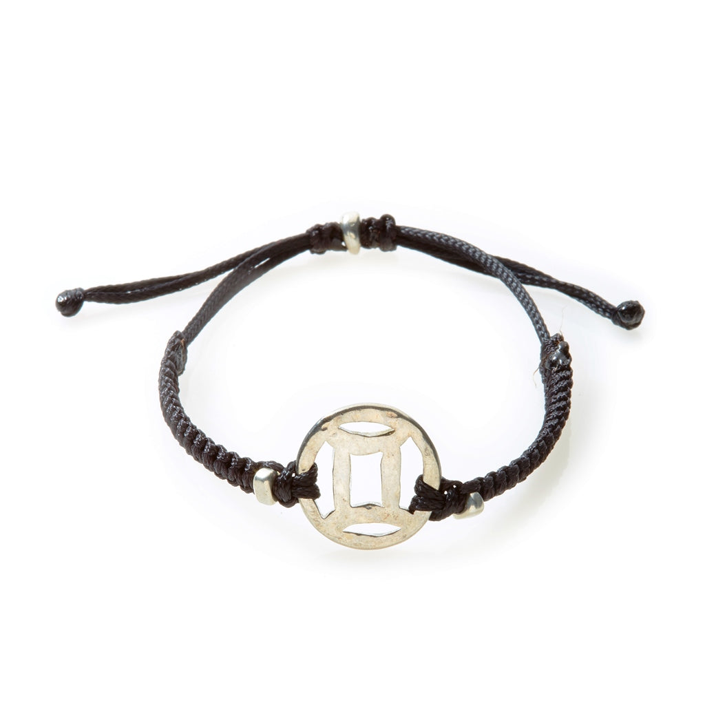 SPIRIT Macrame Bracelet Gemini - Black - No Memo
