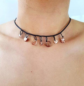 FANCY Braided Necklace & Choker Luck - Copper - No Memo