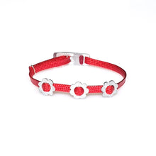 Load image into Gallery viewer, ZESTY Waxed Ribbon Bracelet Flowers - Red - No Memo