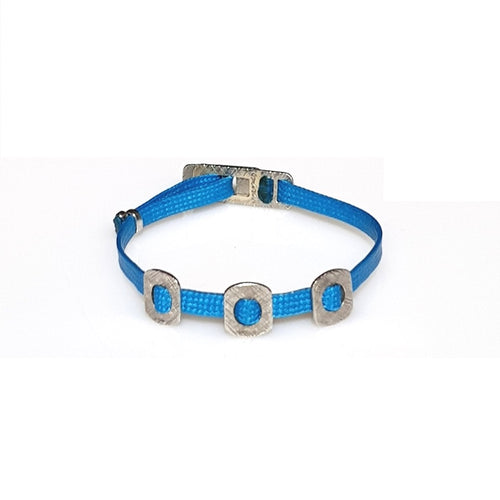 ZESTY Waxed Ribbon Bracelet Squares - Turquoise - No Memo
